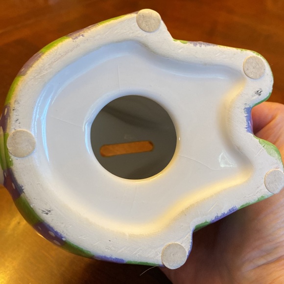 Bunny Rabbit Ceramic Piggy Bank. Hand painted exquisite detailing. - Picture 7 of 7